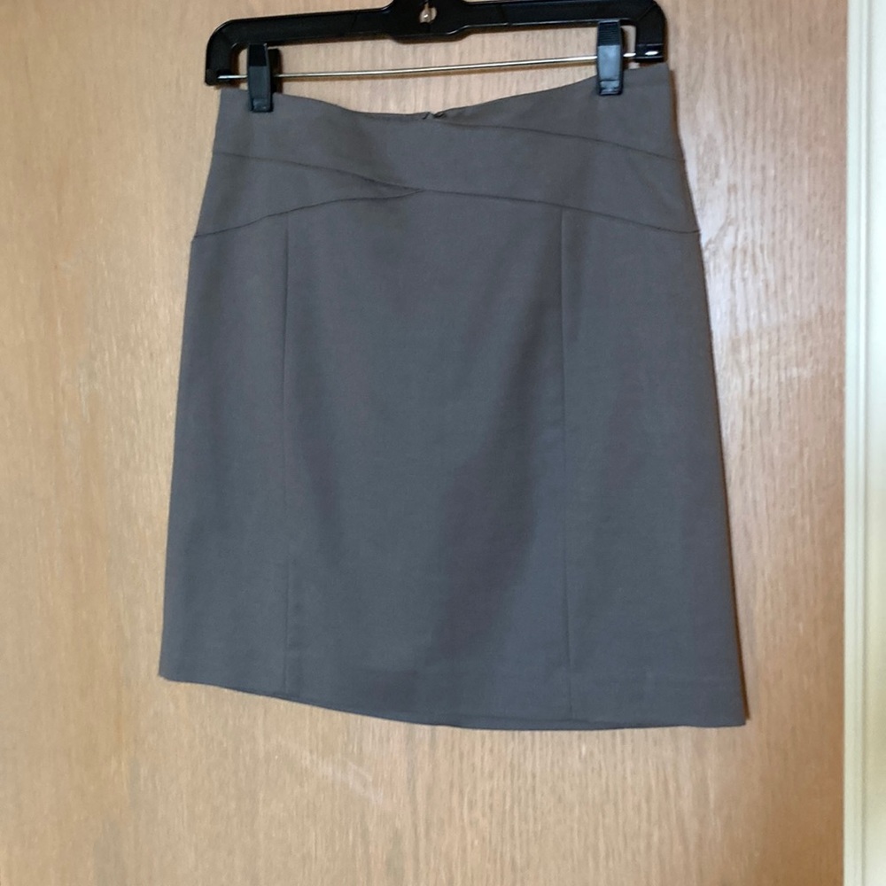 Banana republic gray cotton/modal/spandex skirt